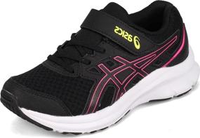 img 4 attached to 🏃 Revitalize Your Performance with ASICS Black Reborn Girls' Athletic Running Shoes