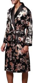 img 2 attached to 🌙 Comfortable and Stylish VERNASSA Sleeve Bathrobe Sleepwear Loungewear: Experience Ultimate Relaxation