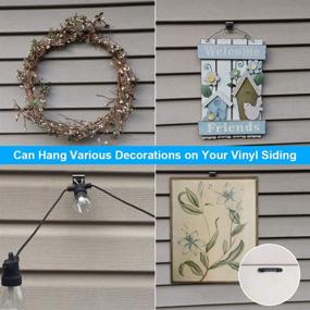 img 2 attached to 🔩 Vinyl Siding Hooks for Decorative Displays - No Drilling Required