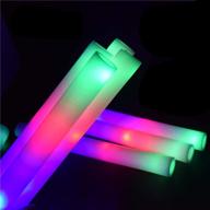 🎉 24 pcs led foam light sticks - flashing light up glow batons - multicolor foam glow bulk in the dark - 3 modes - party supplies for weddings, dj wands, concerts, and birthdays логотип