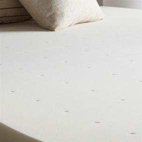 img 3 attached to LUCID Queen Size 2-Inch Traditional Foam Mattress Topper - Ventilated, Hypoallergenic, Conforming Support