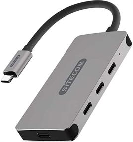 img 4 attached to 🔌 Sitecom CN-386 USB-C Hub 4 Port with Power Delivery Ports, USB-C Male to 3X USB-C 3.1 + 1x USB-C Female - Aluminum Hub