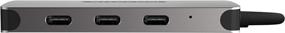 img 3 attached to 🔌 Sitecom CN-386 USB-C Hub 4 Port with Power Delivery Ports, USB-C Male to 3X USB-C 3.1 + 1x USB-C Female - Aluminum Hub