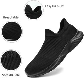 img 3 attached to Ultimate Comfort and Style: Mens Athletic Sock Sneaker Shoes for Loafers & Slip-Ons