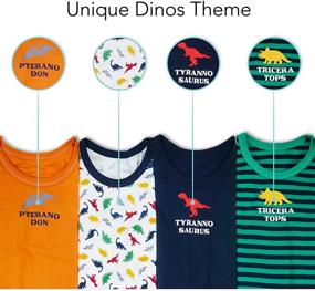 img 3 attached to 🦖 Dive into Style with Evercute: Sleeveless Boys' Dinosaur Cotton Clothing