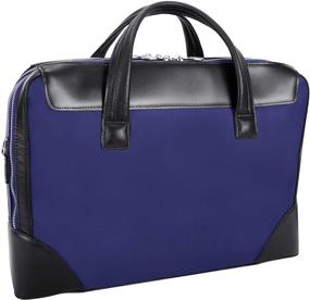 img 1 attached to Dual Compartment Laptop Briefcase Nylon