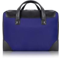 dual compartment laptop briefcase nylon logo