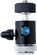 lume cube dslr camera shoe mount for sony, canon, nikon, fuji, panasonic - includes ⅜ light stand adapter and 360º rotating ball-head for enhanced versatility logo