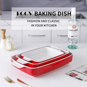 img 3 attached to KOOV Bakeware Ceramic Casserole Rectangular