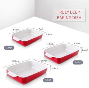 img 2 attached to KOOV Bakeware Ceramic Casserole Rectangular