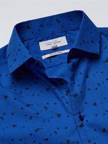 img 1 attached to 👔 Elegant Patterned Speckled Shirts for Men by Azaro Uomo