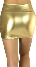 img 3 attached to ToBeInStyle Womens Solid Metallic Polyester