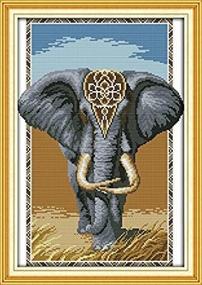 img 1 attached to Joy Sunday® Embroidery Needlework Elephant