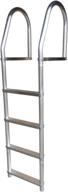 🔝 premium dock edge + eco weld free fixed dock ladder: 4-step aluminum design for durability логотип