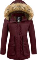 🧥 cherfly women's winter hooded puffer: fashionable outerwear for ladies logo