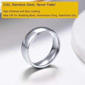 img 1 attached to Stainless Steel Wedding Jewelry 22G 05