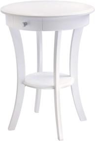 img 4 attached to Stunning and Versatile Winsome Wood Sasha Accent Table in Elegant White Finish