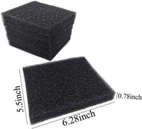 img 1 attached to Aquarium Bio Filter Media Sponge: 6pcs Foam Filter Pad Inserts for ML350 - Enhanced Filtration Efficiency