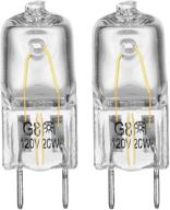 🔦 ge microwave oven halogen light bulb - fits samsung, kenmore elite, maytag & more | replaces wb25x10019, 2 pack logo