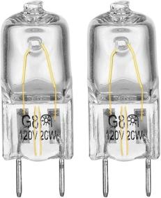 img 4 attached to 🔦 GE Microwave Oven Halogen Light Bulb - Fits Samsung, Kenmore Elite, Maytag & More | Replaces WB25X10019, 2 Pack