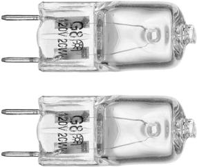 img 1 attached to 🔦 GE Microwave Oven Halogen Light Bulb - Fits Samsung, Kenmore Elite, Maytag & More | Replaces WB25X10019, 2 Pack