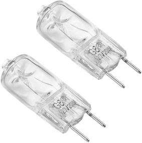 img 2 attached to 🔦 GE Microwave Oven Halogen Light Bulb - Fits Samsung, Kenmore Elite, Maytag & More | Replaces WB25X10019, 2 Pack
