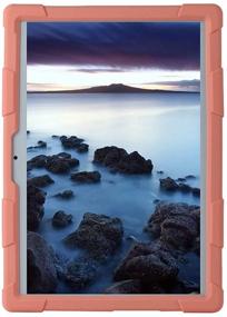 img 3 attached to 📱 HminSen Case for YELLYOUTH 10.1 Inch Silicone Adjustable Stand Cover Compatible with Foren-Tek 10, Pavoma 10, Penen 10 Inch Android Tablet, ZONKO 10.1, and KOOA 10 Inch Tablet (Pink) - Improved SEO