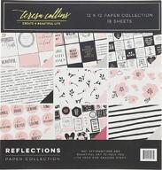 📦 teresa collins reflections collection: 12"x12" cardstock paper pack of 18 - assorted scrapbook supplies logo