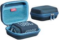 hermitshell hard travel case for jbl go 3 portable bluetooth speaker (blue) logo