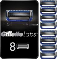 🔥 stay smooth and warm with gillette heated razor for men: 8 count blade refills included! logo