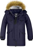 zshow winter quilted faux fur hooded boys' clothing ~ jackets & coats logo