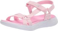 skechers girls 600 summer sense sandal logo