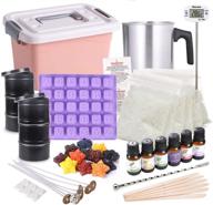 🕯️ océu diy candle making kit - storage box with supplies, tools, and mould for beginners, kids, and adults - create scented candles and soy wax melts with 12 colors, 6 spice options, and more logo