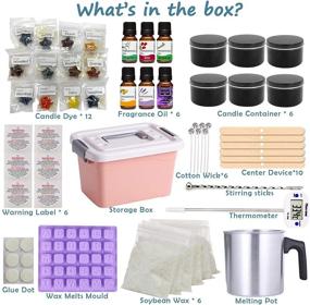 img 3 attached to 🕯️ Océu DIY Candle Making Kit - Storage Box with Supplies, Tools, and Mould for Beginners, Kids, and Adults - Create Scented Candles and Soy Wax Melts with 12 Colors, 6 Spice Options, and More