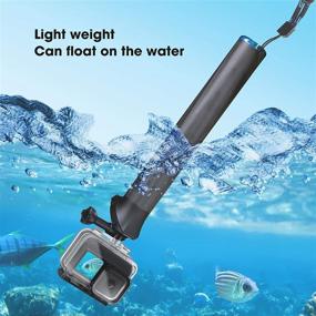 img 1 attached to 📸 Smatree F3 Floating Carbon Fiber Hand Grip: The Ultimate Action Camera Accessory for GoPro Hero 9/8/7/6/5, AKASO, SJCAM, APEMAN, DJI OSMO Action Camera, and More!