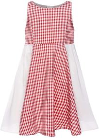 img 4 attached to Charming Vintage Floral Swing Dresses for Girls - Bonny Billy Kids Party Attire