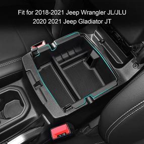 img 3 attached to Органайзер для центральной консоли CreekT для Jeep Wrangler JL JLU & Gladiator JT 2018-2021 - Аксессуары для хранения подлокотника и перчаточного ящика.