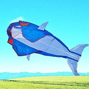 img 2 attached to 🪁 LW Let's Go Fly a Kite! 3D Big Whale Parafoil Kite - Outdoor Beach Park Garden Fun Experience