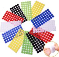 🔴 vkey colorful hook and loop self adhesive fastener dots coins - heavy duty circles ideal for home, office, classroom, and crafts - 1cm/324 pairs - multi-color variety pack logo