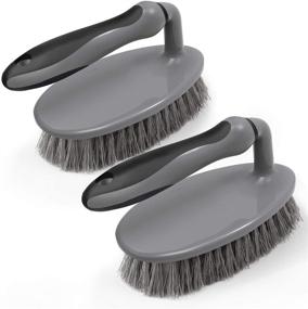 img 4 attached to 🧽 Efficient MR.SIGA Heavy Duty Scrub Brush for Bathroom, Shower, Sink, Floor - Comfortable Grip & 2-Pack
