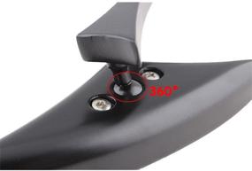 img 2 attached to Enhance Visibility with Motorcycle Mirrors for Cruiser, Chopper, Sportster & More!