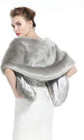 img 2 attached to ❄️ Winter Bridal Wedding Shawl – Essential Women's Accessories in Scarves & Wraps