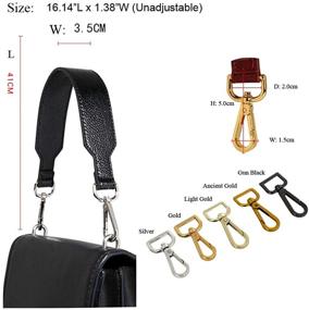 img 1 attached to Unadjustable Replacement Handbags Shoulder Leather Travel Accessories for Luggage Straps