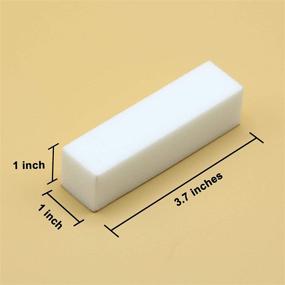 img 2 attached to Enhance Nail Beauty with Morary 12-Pack Nail Buffer Blocks - Ideal for Natural and Acrylic Nails, 4 Sided, Medium Grit (White)