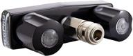 🚿 recpro rv exterior faucet - hot/cold, high pressure sprayer - metal construction - optional flex spout - rv exterior shower sprayer faucet - no flex spout (black) logo