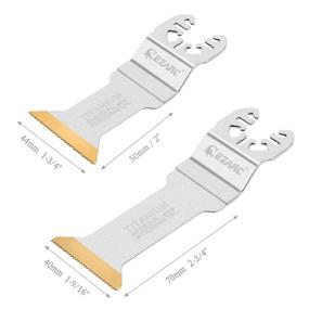 img 3 attached to 🔄 Efficient EZARC 6-Piece Titanium Oscillating Multitool Blades for Robust Wood, Metal, and Hard Material Cutting - Long Cut Saw Blades for Speedy Results (6-Pack)