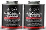 🔧 evo dyne silicone grease 8oz (2-pack) - made in usa - multi-purpose silicone lube for faucets, valves, cartridges - plumbers grease and silicone paste - superior silicone lubricant grease logo