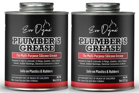 img 4 attached to 🔧 Evo Dyne Silicone Grease 8oz (2-Pack) - Made in USA - Multi-Purpose Silicone Lube for Faucets, Valves, Cartridges - Plumbers Grease and Silicone Paste - Superior Silicone Lubricant Grease