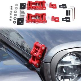 img 4 attached to 🔒 Premium Aluminum JeCar Hood Latches: Perfect Fit for 2018-2021 Jeep Wrangler JL JLU & 2020-2021 Gladiator JT