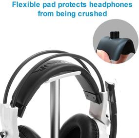 img 1 attached to Универсальная алюминиевая вешалка для наушников для AirPods Max, HyperX Cloud II, Xbox One, Turtle Beach, Sennheiser, Sony, Bose, Beats, дисплея игровых наушников для ПК и беспроводных наушников - черная